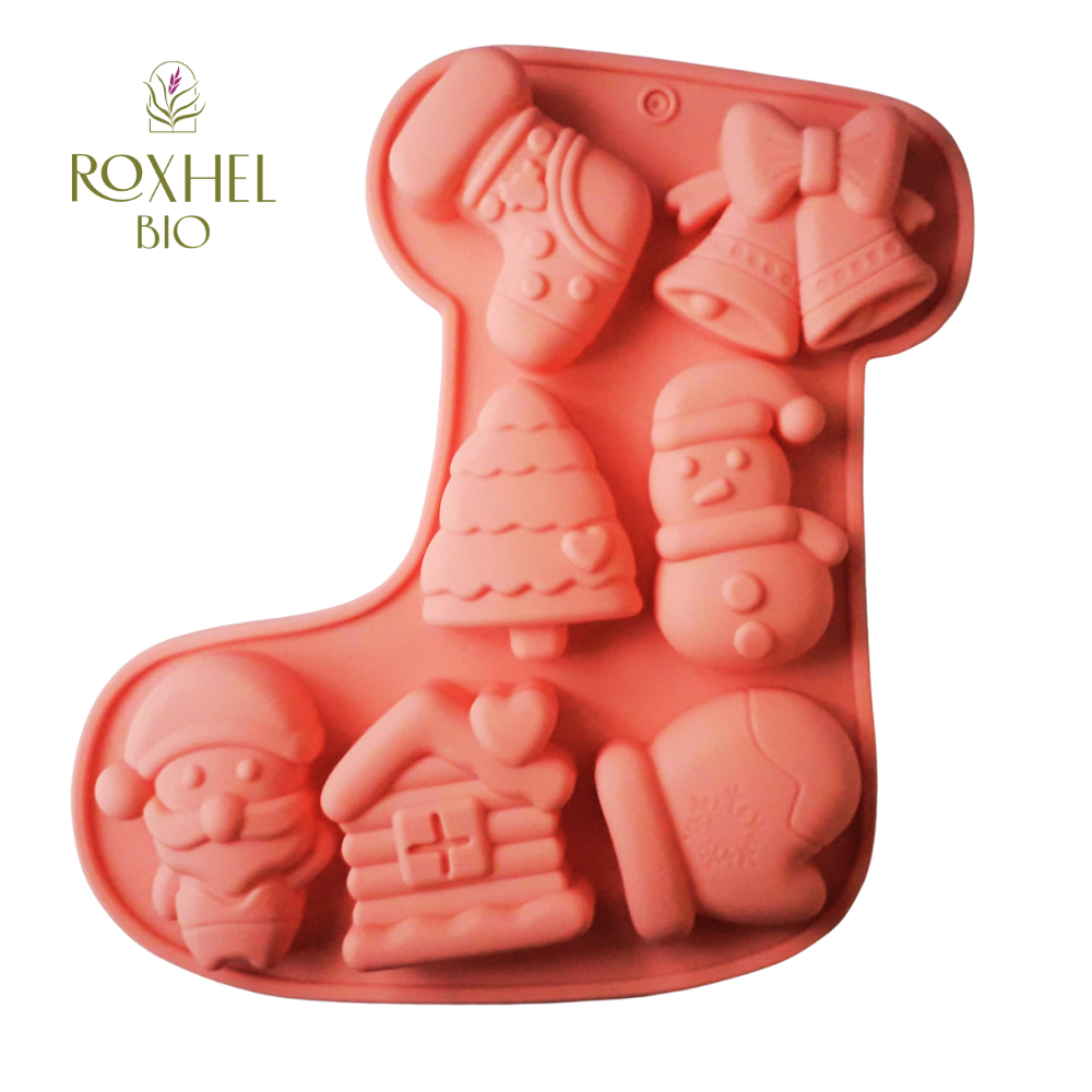 Molde navidad bota casa