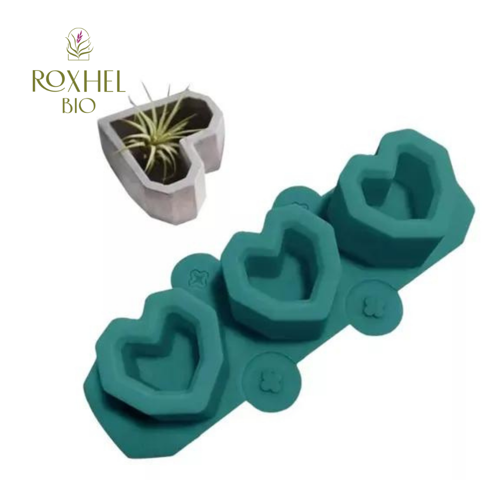 Molde maceta corazon